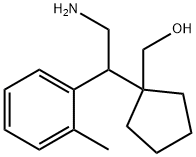 (1-(2-氨基-1-(邻甲苯基)乙基)环戊基)甲醇 结构式