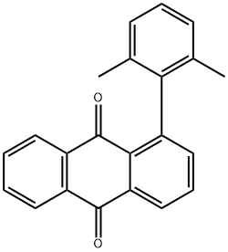 1-(2,6-Dimethylphenyl)-9,10-anthraquinone 结构式