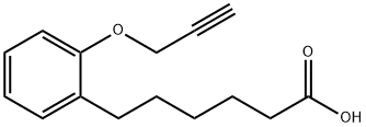 2-(2-PROPYNYLOXY)-BENZENEHEXANOIC ACID 结构式