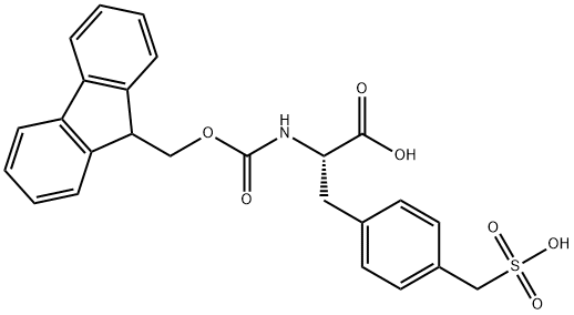 N-FMOC-L-4-磺甲基苯丙氨酸 结构式