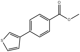 4-(3-噻吩基)苯甲酸甲酯 结构式
