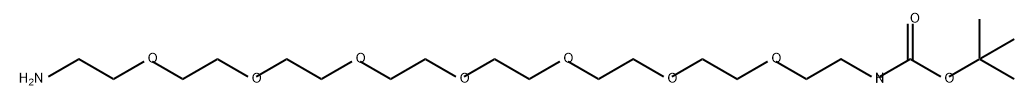 O-(2-氨乙基)-O`-[2-(BOC-氨乙基]五缩六乙二醇 结构式