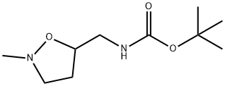 Carbamic acid, [(2-methyl-5-isoxazolidinyl)methyl]-, 1,1-dimethylethyl ester 结构式