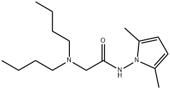 Acetamide, 2-(dibutylamino)-N-(2,5-dimethylpyrrol-1-yl)- 结构式