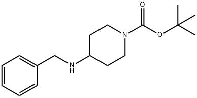 4-苄氨基哌啶-1-甲酸叔丁酯 结构式