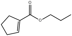 1-Cyclopentene-1-carboxylicacid,propylester(9CI) 结构式