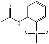2'-甲基磺酰乙酰苯胺 结构式