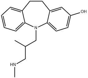 5H-Dibenzb,fazepin-2-ol, 10,11-dihydro-5-2-methyl-3-(methylamino)propyl- 结构式