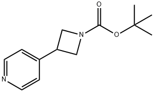 tert-butyl 3-(pyridin-4-yl)azetidine-1-carboxylate 结构式