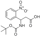 BOC-3-氨基-3-(2-硝基苯基)丙酸 结构式