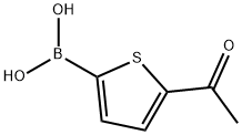 5-乙酰基-2-噻吩硼酸 结构式