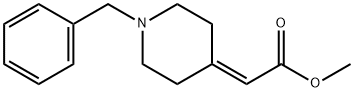 2-(1-苄基哌啶-4-基亚甲基)乙酸甲酯 结构式