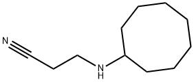 3-(环辛基氨基)丙腈 结构式