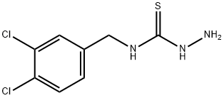 N-(3,4-二氯苄基)肼硫代碳酰胺 结构式