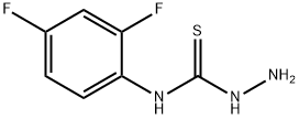 3-氨基-1-(2,4-二氟苯基)硫脲 结构式