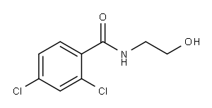 2,4-二氯-N-(2-羟乙基)苯甲酰胺 结构式