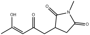 2,5-Pyrrolidinedione, 3-[(3Z)-4-hydroxy-2-oxo-3-pentenyl]-1-methyl- (9CI) 结构式