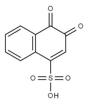 3,4-DIHYDRO-3,4-DIOXONAPHTHALENE-1-SULPHONIC ACID 结构式