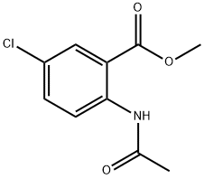 2-乙酰氨基-5-氯苯甲酸甲酯 结构式