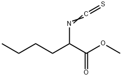 N-(硫代甲酰烯)正亮氨酸甲酯 结构式