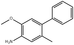 5-甲基-4-苯基邻茴香胺 结构式