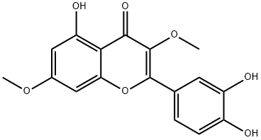 3,7-DI-O-METHYLQUERCETIN 结构式
