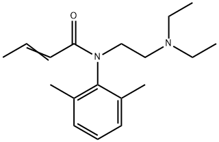 N-[2-(Diethylamino)ethyl]-N-(2,6-dimethylphenyl)-2-butenamide 结构式