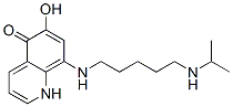 6-hydroxy-8-[5-(propan-2-ylamino)pentylamino]-1H-quinolin-5-one 结构式