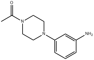 1-[4-(3-AMINOPHENYL)PIPERAZIN-1-YL]ETHANONE 结构式