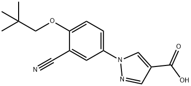 1-[3-CYANO-4-(2,2-DIMETHYL-PROPOXY)-PHENYL]-1H-PYRAZOLE-4-CARBOXYLIC ACID