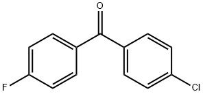 (4-氯苯基)(4-氟苯基)甲酮 结构式