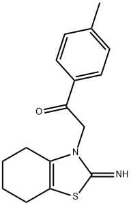 Ethanone, 1-(4-Methylphenyl)-2-(4,5,6,7-tetrahydro-2-iMino-3(2H)-benzothiazolyl)- 结构式