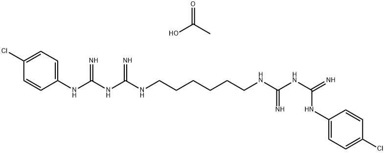 醋酸氯己定 结构式