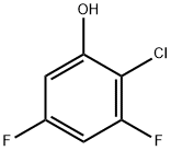 2-氯-3,5-二氟苯酚 结构式