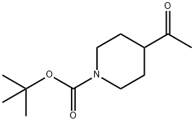 1-N-BOC-4-乙酰基哌啶 结构式