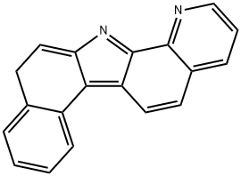 11H-Benzo[g]pyrido[2,3-a]carbazole 结构式