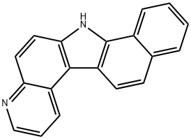 7H-Benzo[a]pyrido[3,2-g]carbazole 结构式