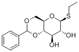 乙基 4,6-O-亚苄基-BETA-D-硫代吡喃葡萄糖苷 结构式