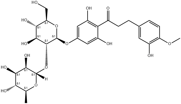 新甲基橙皮苷二氢查耳酮 结构式
