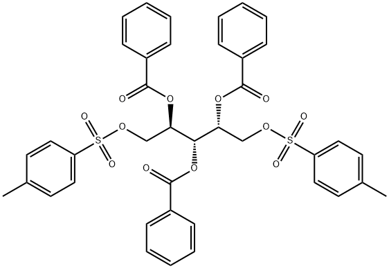 2-O,3-O,4-O-Tribenzoyl-D-arabinitol di-p-toluenesulfonate 结构式