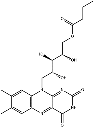 riboflavin-5'-monobutyrate 结构式