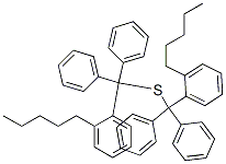 Pentyl(triphenylmethyl) sulfide 结构式