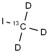 碘甲烷-13C,D3 结构式