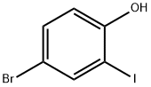 4-溴-2-碘苯酚 结构式