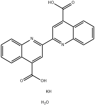 2,2'-双喹啉-4,4'-二甲酸 结构式