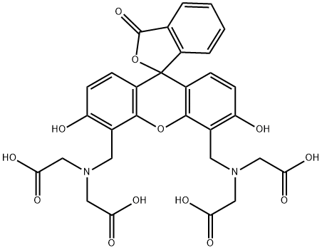 4`,5`-双[N,N-二(羧甲基)氨甲基]荧光素 结构式