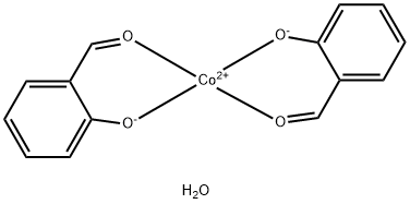 双(水杨基醛)钴二水 结构式