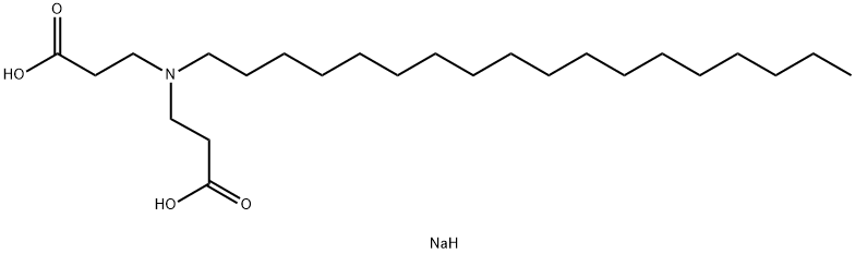 disodium N-(2-carboxyethyl)-N-octadecyl-beta-alaninate  结构式