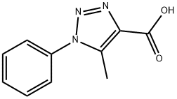 5-甲基-1-苯基-1H-[1,2,3]三唑-4-甲酸 结构式