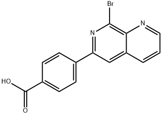 4-(8-Bromo-[1,7]naphthyridin-6-yl)-benzoic acid 结构式